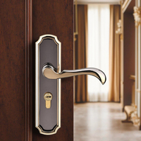 2025 moderne chaud Style européen intérieur chambre salle de bain maison serrure de porte avec poignée muette matériau en acier allié pour hôtels
