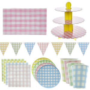 Platos de Papel para Picnic DAMAI, Juego de Vajilla Desechable para Fiestas, Platos, Servilletas y Vasos de Papel - Product Image 1