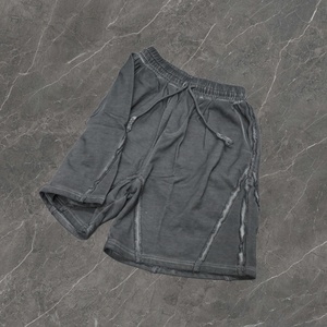 Shorts Bermuda en Coton Uni pour Homme, Taille à Cordon, Style Décontracté, Taille Mi-Haute, Tissu Respirant, Construction Tissée - Product Image 4