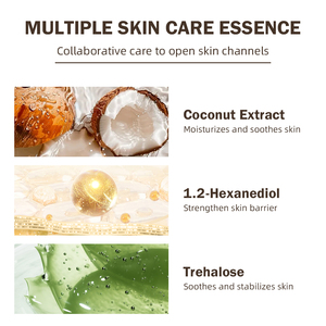 MOOYAM Crema Facial de Aceite de Coco de 300ml Crema Facial Hidratante del Fabricante Vitamina E Brillo de Hierbas para Uso Doméstico - Product Image 6