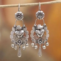 Eropa Bohemian Amerika rumbai anting menjuntai gaya etnik elegan mode telinga kait perhiasan untuk wanita musim gugur musim dingin grosir