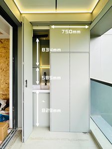 Jingshun bespoke đồ nội thất biệt thự máy giặt tủ được xây dựng trong đồ nội thất miễn phí bespoke Thiết kế tiết kiệm không gian chuyên nghiệp - Product Image 5