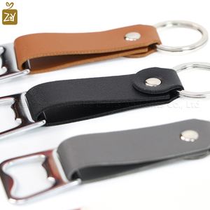 YY en Stock abrebotellas llavero PU cuero cerveza abridor llavero grabado cerveza abridor novio padrinos de boda regalos - Product Image 6