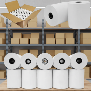 กระดาษม้วนความร้อนสำหรับพิมพ์ใบเสร็จแบบชั้นเดียว ขนาด 57 x 40 มม. น้ำหนัก 70 แกรม ปลอดสาร BPA สำหรับเครื่อง POS - Product Image 5