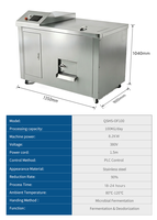 Digesteur de déchets organiques robuste QSHS-OF100, composter électrique 380V, machine à transformer les déchets en engrais, composter de cuisine