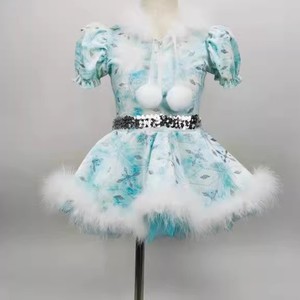 <span class=keywords><strong>Tutù</strong></span> <span class=keywords><strong>Giallo</strong></span> Lungo per Ragazze, Costume da Balletto Romantico da Principessa per Spettacoli - Product Image 6
