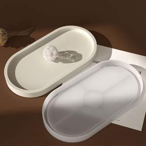 Stampo <span class=keywords><strong>in</strong></span> <span class=keywords><strong>Silicone</strong></span> <span class=keywords><strong>per</strong></span> vassoio ovale da 18 cm adatto <span class=keywords><strong>per</strong></span> il deposito ovale di <span class=keywords><strong>cemento</strong></span> <span class=keywords><strong>in</strong></span> gesso - Product Image 1