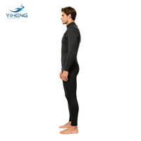 Combinaison de plongée et de surf pour homme en néoprène imperméable et respirant de 3,0 mm avec fermeture éclair sur l'avant et logo personnalisé