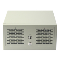 Server Industri Kecil Terpasang di Dinding, Motherboard ITX Multi-Port Serial 2-Slot, Bentuk MicroATX, Siap Pakai 1U, Visual Embedded