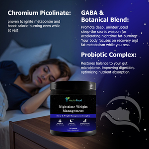Hot Sale Nighttime Weight Management Capsules with Chromium Support Healthy Digestion Gut Microbiome Manage Weight Capsules - Product Image 3