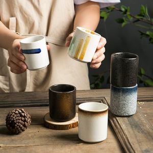 Taza <span class=keywords><strong>de</strong></span> Cerámica Japonesa Hecha a Mano, 140 ml, Taza <span class=keywords><strong>de</strong></span> Café <span class=keywords><strong>de</strong></span> Barro, Diseño Antiguo - Product Image 6