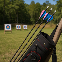 Flèches légères et durables en carbone pur ID 4,2 mm 6,2 mm, personnalisées, pour tir à l'arc recurve et chasse, avec pointe en acier