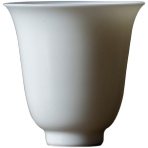 Apricot White Porcelain <b>Tea</b> Cup Cylinder Shape Dehua Handmade Kung Fu <b>Tea</b> <b>Set</b> Master Cup For Home Use - Product Image 5