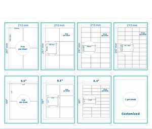 Самоклеящиеся этикетки A4, наклейки для инъекций, глянцевые этикетки A4 - Product Image 1