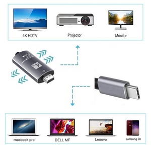 Sản Phẩm Mới Để Kết Nối Điện Thoại Với Tv Mobile 6FT 2M 4K 60Hz Tipo C A <span class=keywords><strong>USB</strong></span> 3.1 Cáp <span class=keywords><strong>USB</strong></span> C Cáp Chuyển Đổi Loại C Sang HDMI - Product Image 5