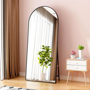 Modern Full-Length Arch Pattern Wall-Mounted Decorative Standing Installation Metal Frame <strong>Mirror</strong> Standing <strong>Floor</strong> <strong>Mirror</strong> - Product Image 2
