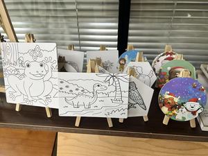 Giá vẽ mini cho bé, để bàn, di động, tự làm tranh vẽ, tô màu, vẽ tranh dầu, khung tranh thủ công, giá vẽ mini cho trẻ em - Product Image 6
