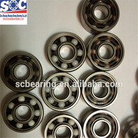 Roulement à billes à gorge profonde de haute qualité et haute vitesse en acier chromé, simple rangée, précision ABEC1-9, 608, 8 mm de diamètre intérieur, 22 mm de diamètre extérieur, Si3N4 ZrO2