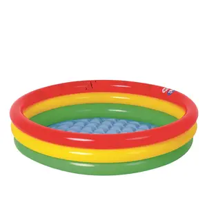 Piscina inflável inflável para crianças, preço de fábrica, padrão multicolorido, brinquedo divertido aquático de verão para piscina infantil
