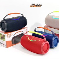 Enceinte portable sans fil Bluetooth avec lumière d'ambiance LED extérieure, caisson de basses puissant, son stéréo pour la maison et l'extérieur