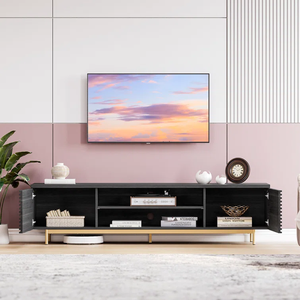 Meuble TV BIEN pour téléviseur de <span class=keywords><strong>68</strong></span> pouces avec portes spéciales et pieds en acier pour salon - Product Image 3