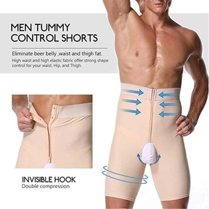 Body amincissant pour <span class=keywords><strong>gaine</strong></span> de <span class=keywords><strong>ventre</strong></span> pour hommes coupe-cuisse Shapewear taille formateur corps Shaper <span class=keywords><strong>ventre</strong></span> contrôle Fajas colombien - Product Image 3