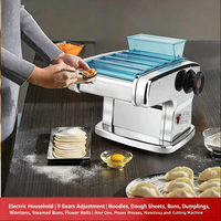Machine à pâtes électrique multifonctionnelle pour usage domestique, moteur entièrement en cuivre, presse à nouilles automatique en acier inoxydable et machine à étaler la pâte