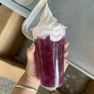 Crème fouettée Top simulé <span class=keywords><strong>Fanta</strong></span> raisin aromatisé Soda boisson glaçons bulle thé citron boutique commande affichage accessoire échantillon lait modèle - Product Image 4