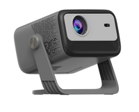 Projecteur vidéo portable Android LCD LED HD 2026 pour cinéma maison, compatible audio AV, haut-parleur intégré, projecteur de films d'extérieur
