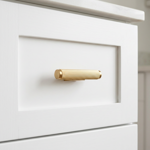 Poignée de tirage en T en laiton moderne, design linéaire, quincaillerie pour cuisine, salle de bain, salle à manger, porte, commode, armoire, tiroir, poignées de meubles - Product Image 1