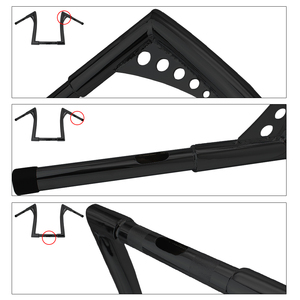 Racepro 7/8 xe máy tay lái 22mm <span class=keywords><strong>14</strong></span> inch màu đen APE Hanger Bar cho tùy chỉnh Bobber Chopper - Product Image 5