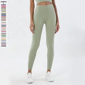 No Embarrassing Line Non-marking Pocket High Waist Yoga Pants With Hip Lifting Exercise Leggings