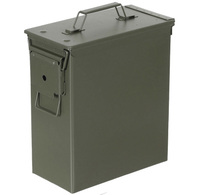Boîte à munitions Mil-Tec US M19A1 30 Cal Boîte à munitions en acier Boîte à outils en fer