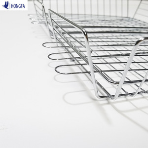 HONGFA BBQ Grill Basket Medium Sized Electroplated Wire Portable Grilling Tool - Product Image 1