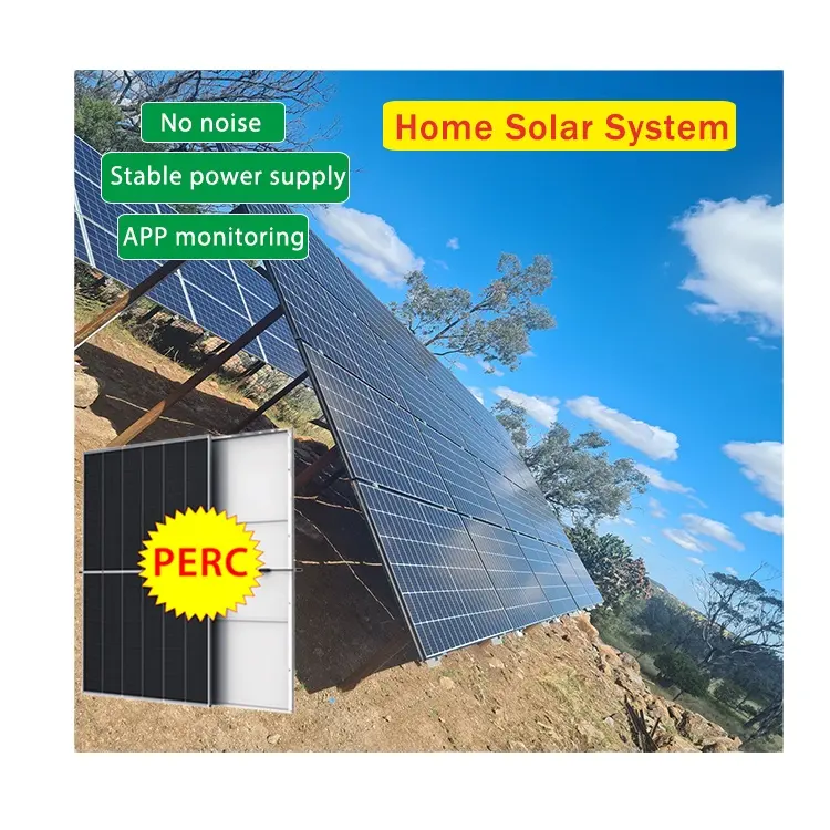 सौर ऊर्जा बिजली जनरेटर 10KW शुद्ध साइन लहर एसी उत्पादन के लिए घर/आउटडोर आपातकालीन इस्तेमाल