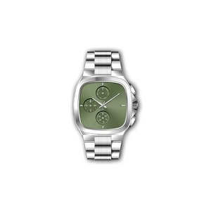 Montre de sport simple de luxe <span class=keywords><strong>vintage</strong></span> <span class=keywords><strong>Seiko</strong></span> 42 mm avec cadran carré, chronographe à <span class=keywords><strong>quartz</strong></span>, logo personnalisé, bracelet en acier inoxydable de 20 mm, étanche - Product Image 6