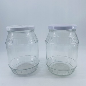 Vente en gros <span class=keywords><strong>de</strong></span> haute qualité 800ml à large bouche transparent 800ml pour sauce chili au thé pot en verre avec couvercle - Product Image 1