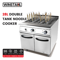 Station de cuisson de nouilles asiatiques à double cuve, cuisson rapide pour cuisine professionnelle Zh-Tm-12E