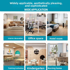 Plancher en <span class=keywords><strong>carrelage</strong></span> de parquet en vinyle PVC stratifié SPC de luxe chinois, imperméable, résistant à l'usure, design graphique, salon - Product Image 6