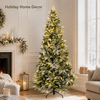 Guirlandes lumineuses de Noël d'intérieur à brancher, blanc chaud, décorées sur le sapin de Noël pour la décoration de la maison pendant les fêtes
