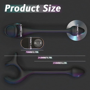 Anelli Ritardanti per il Pene Anelli Vibranti Giocattoli Sessuali Maschili e Anali Impermeabili 120g Giocattoli Sessuali per Uomini - Product Image 4