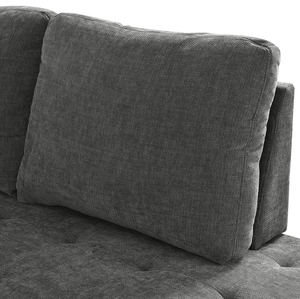 Mirod 91.5-Inch L-Shaped Hotel Use <b>Modern</b> Set with Pull-Out <b>Bed</b> and Hidden Storage Sectional Sleeper <b>Sofa</b> - Product Image 3