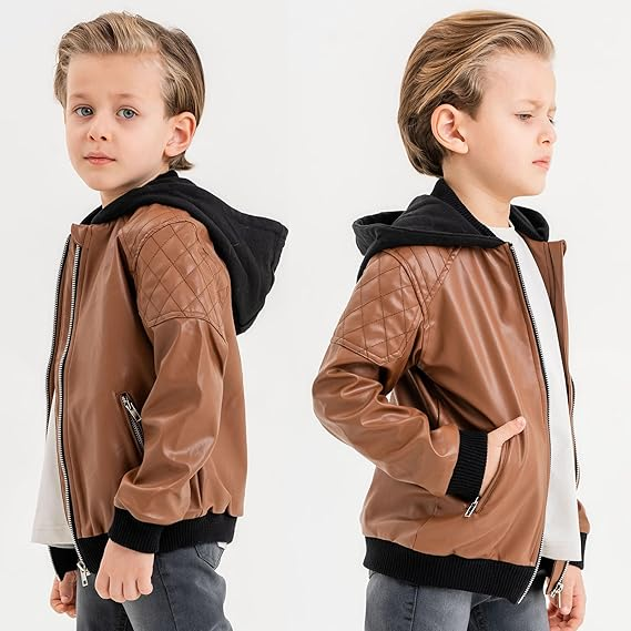 Custom Kids Leather Jacket for Boys