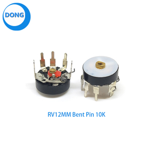 Potentiomètre de volume RV12MM à pied coudé/plat, interrupteur B10K B50K B103 B503, potentiomètre de volume pour amplificateur - Product Image 4