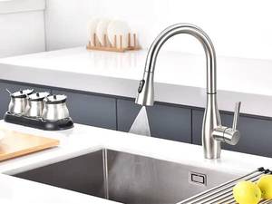 ก๊อกน้ำอ่างล้างจานแบบสัมผัสอัจฉริยะพร้อมหัวฉีดแบบดึงลง - Product Image 3