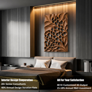 Decoración Moderna para el Hogar, Arte de Pared Abstracto Hecho a Mano, Obra de Arte en Técnica Mixta, Pintura Tallada en Madera, <span class=keywords><strong>Cuadros</strong></span> de Pared 3D - Product Image 5