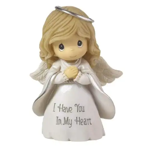 Preciosos momentos que te tengo en mi corazón Ángel resina decoración figurita coleccionable