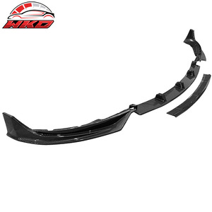 Pour Tesla Model 3 2017-2023 IKON Spoiler de pare-chocs avant en fibre de carbone imprimé 4 pièces Kit carrosserie de haute qualité - Product Image 6