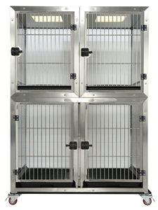 Çok alanlı kuş kafesi yüksek kaliteli ağır tel çelik yetiştiriciliği papağan kafesi üç uzay kuş kafesleri olabilir muhafaza ayrı ayrı - Product Image 6