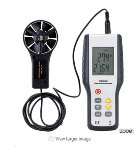 Ht-9819 เครื่องวัดความเร็วลมแบบพกพา Cfm/cmm อัลตราโซนิกอุตสาหกรรม เครื่องวัดความเร็วลม - Product Image 1